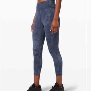 LULULEMON Invigorate High Rise Crop Leggings Diamond Dye Size 6